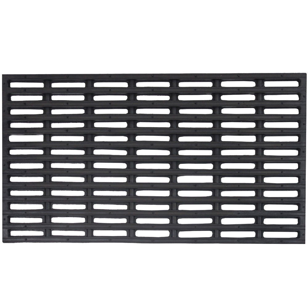 JVL Robusta Black Rubber Door Mat 36 x 61cm