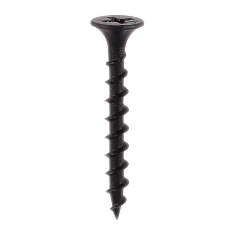 Samac Black Plated Coarse Thread Drywall Screws 3.5 x 42mm 200 Pack