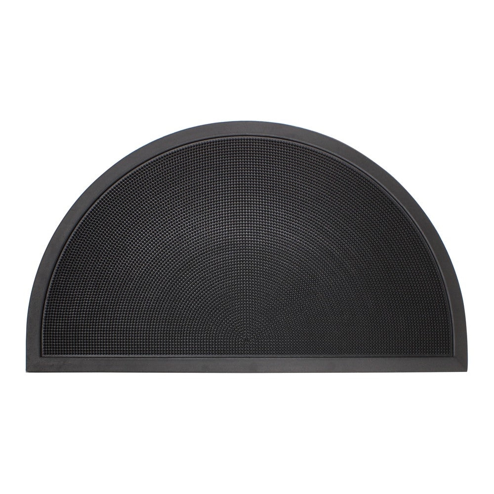 JVL Sesia Half Moon Rubber Scraper Mat 40 x 70cm