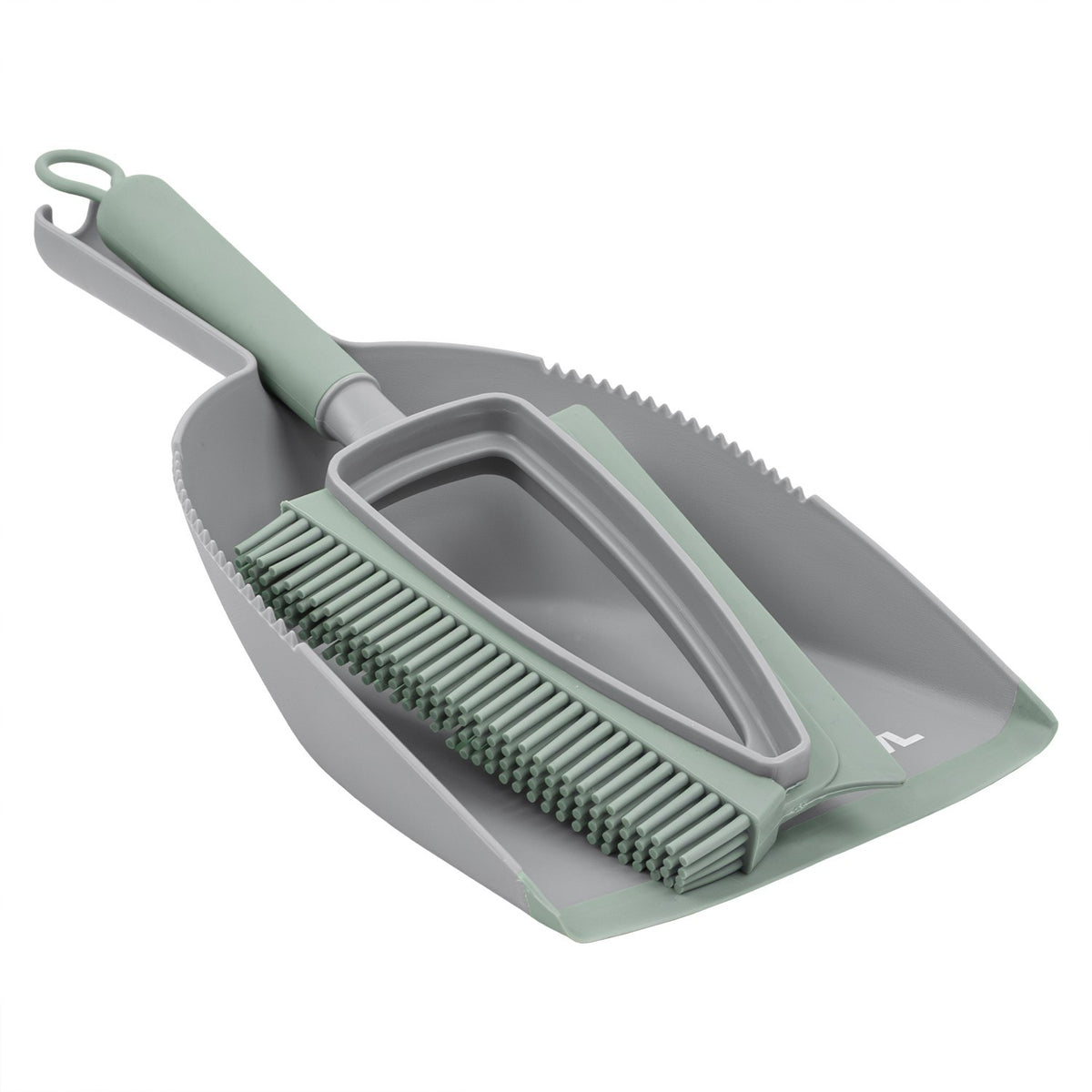 JVL Rubber Dustpan & Brush Set