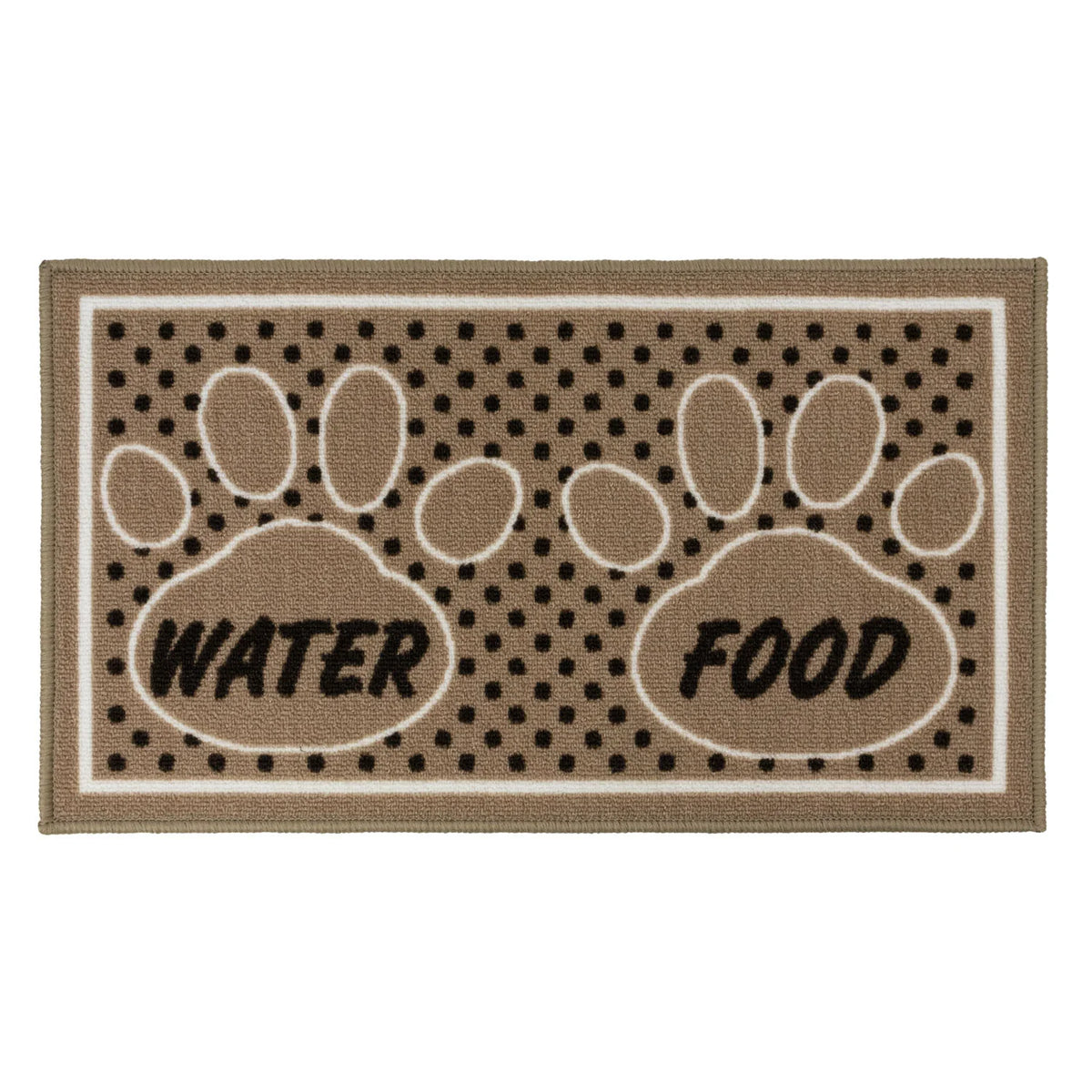 JVL Pet Mats Brown Dinner Time 40 x 70cm