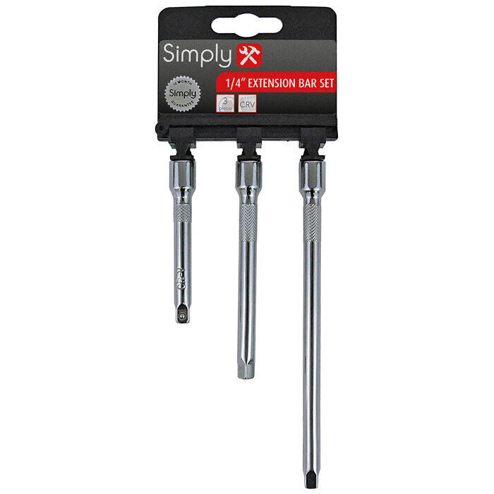 Simply TSET10 1/4" Extension Bar Set
