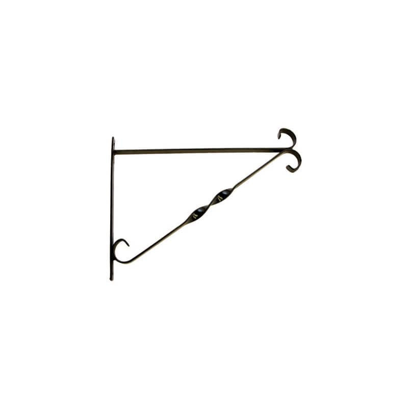 Round Tower Black Hanging Basket Bracket 16”