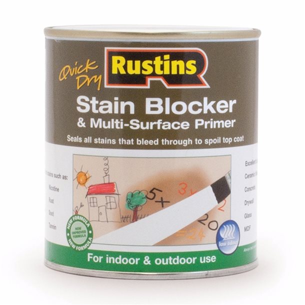 Rustins Quick Dry Stain Blocker & Multi Surface Primer 250ml
