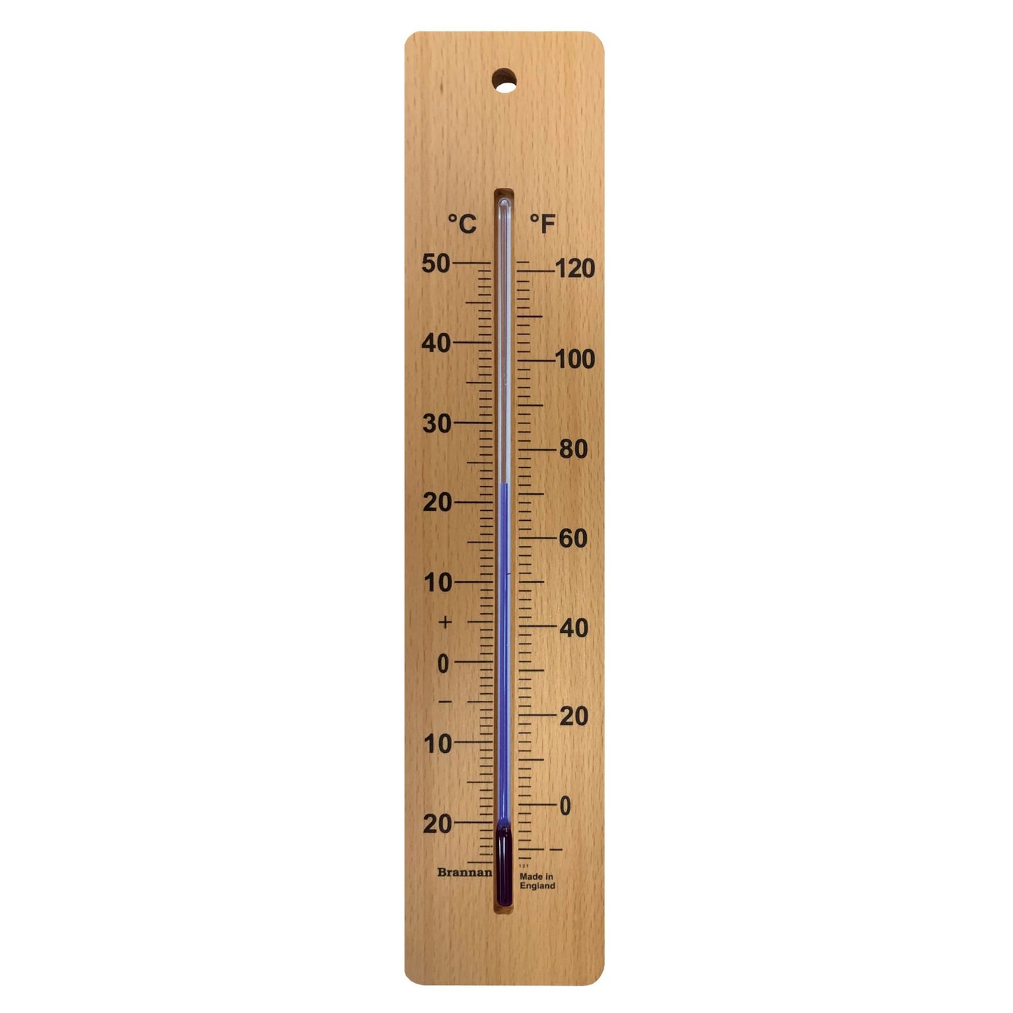 Brannan 380mm Wooden Wall Thermometer