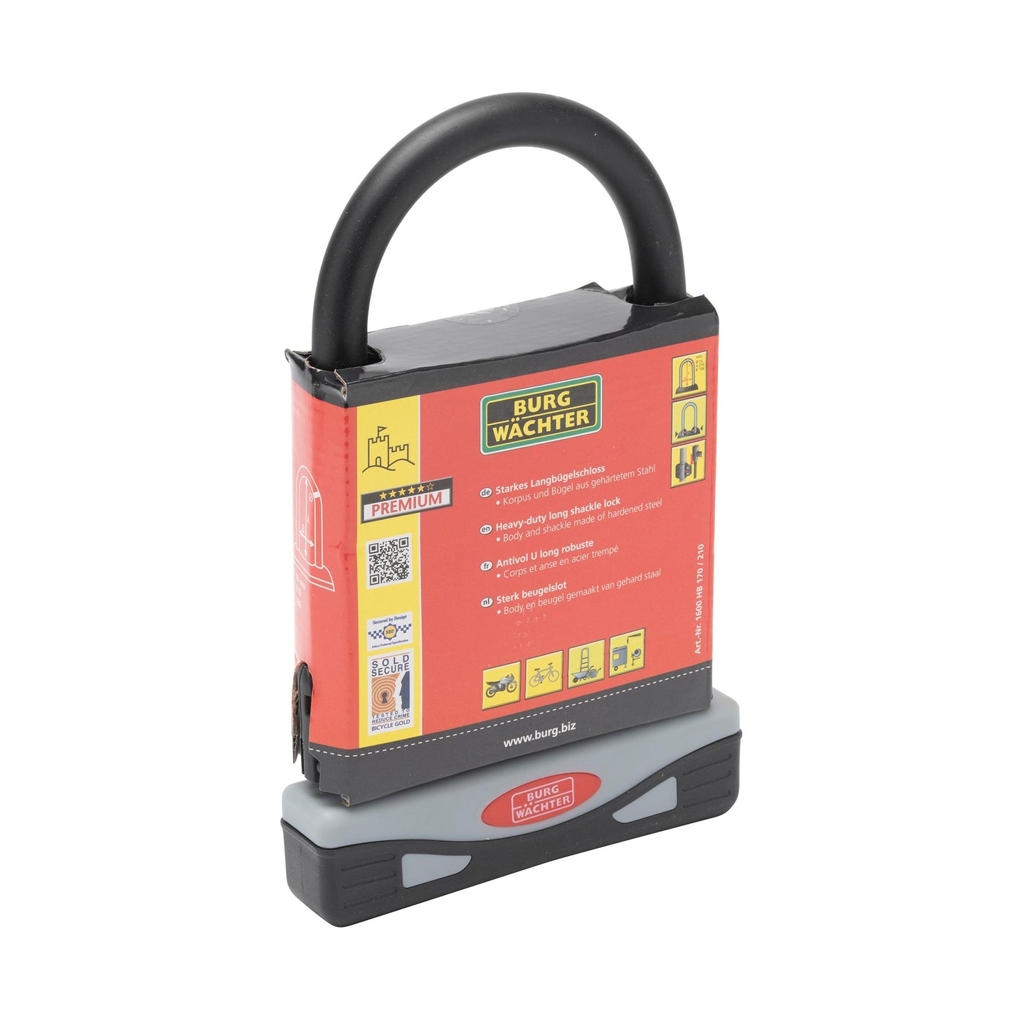 Burg Wachter 1600 HB (210/280) Heavy Duty D Lock