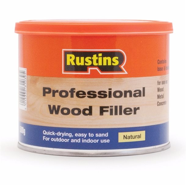 Rustins Professional 2 Part Wood Filler Natural 250g