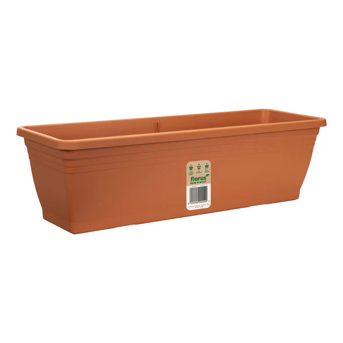 Elho Florus Mediterran Campana Balcony Trough Terracotta 40cm