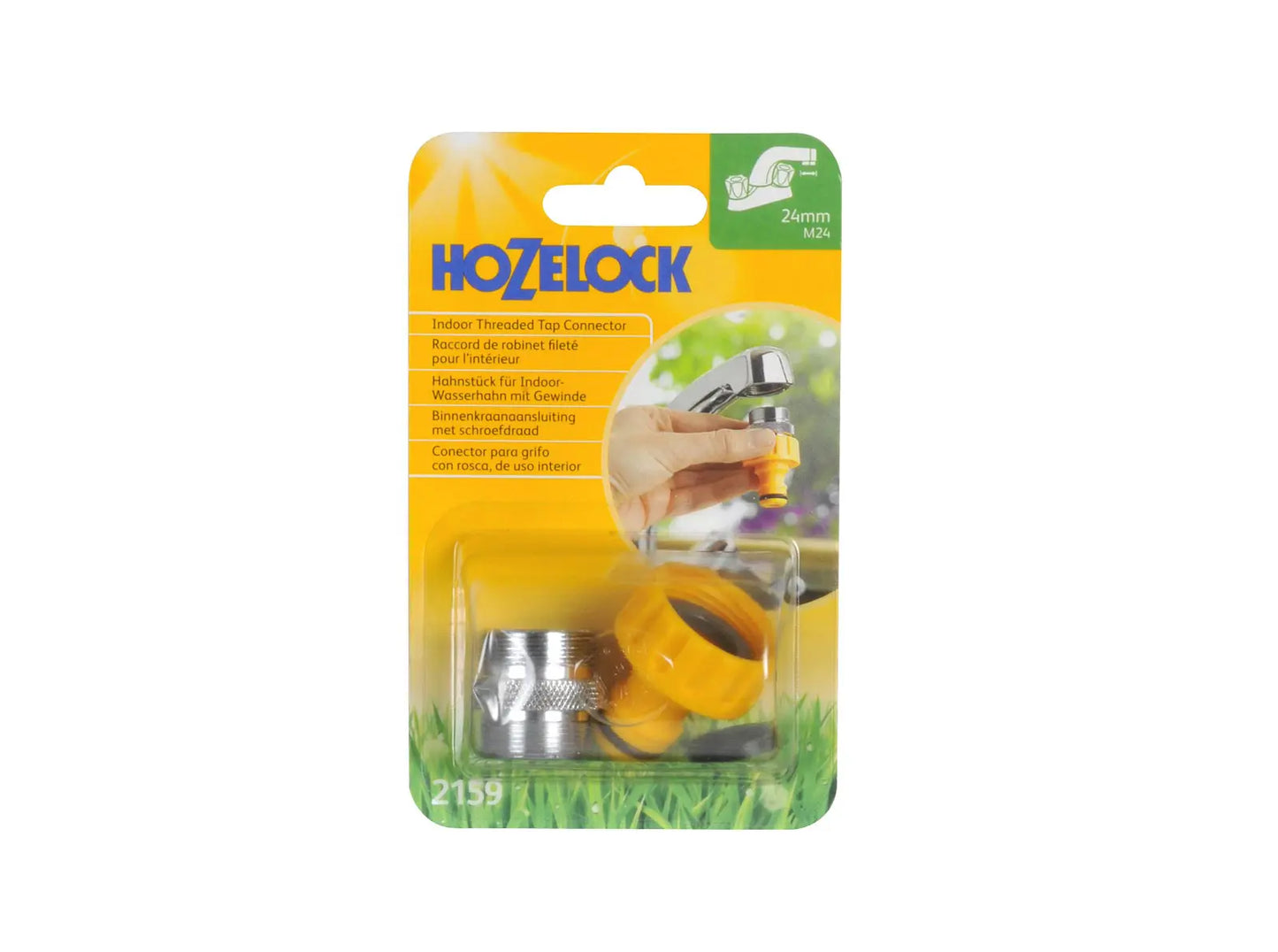 Hozelock 2159 Indoor Male Threaded Kitchen Tap Connector 24mm