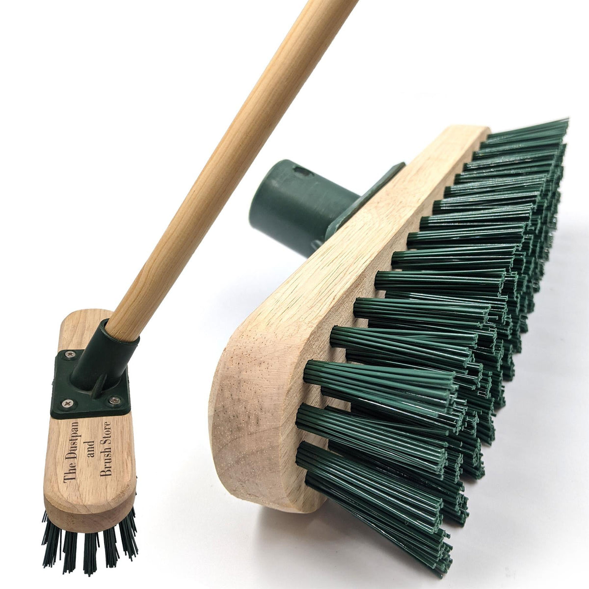 Newman & Cole Deck Scrubber Green PVC 9" with Shaft