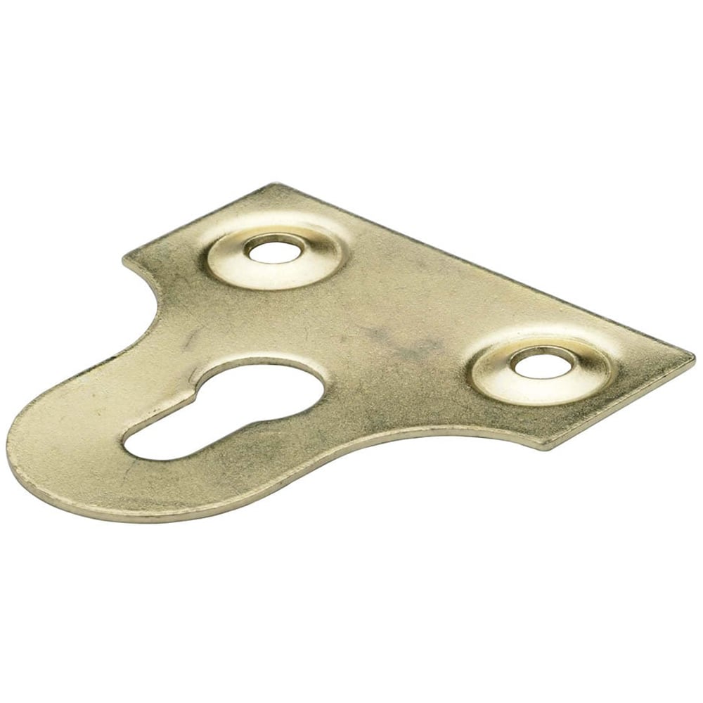 Banner 38mm Brass Slotted Glass & Mirror Plates 4 Pack