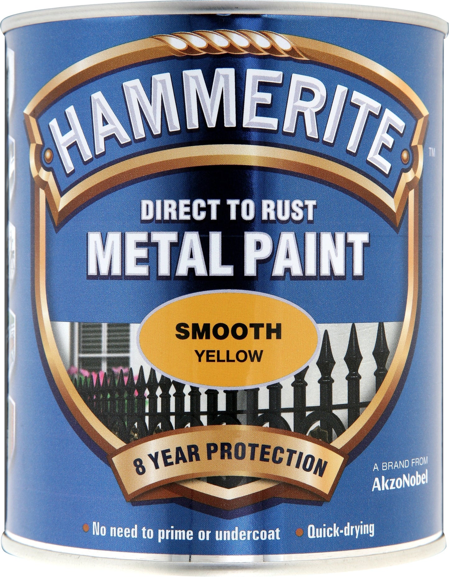 Hammerite Direct to Rust Metal Paint Smooth Yellow