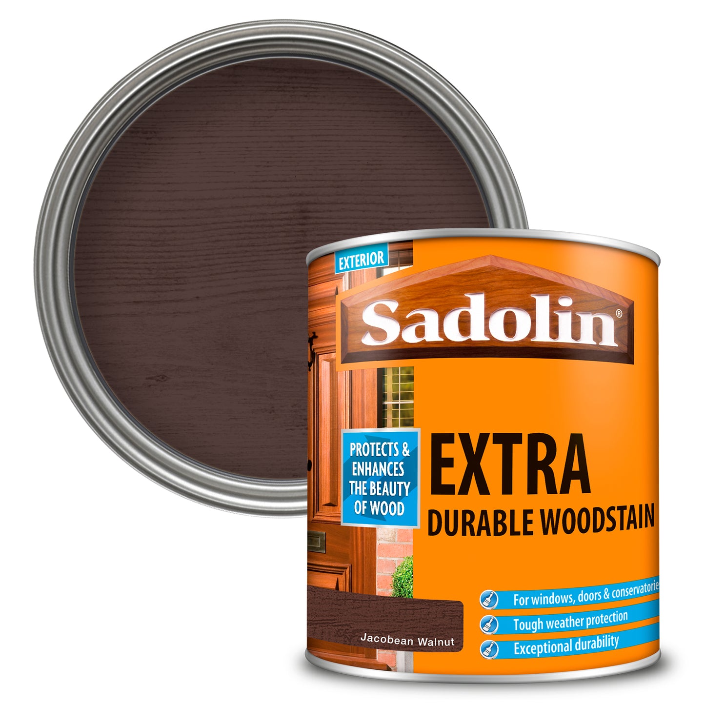 Sadolin Extra Durable Woodstain Jacobean Walnut