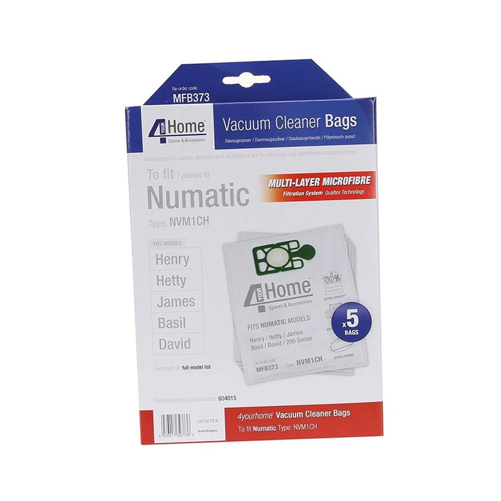 4YourHome Henry Hoover Bags 5 Pack