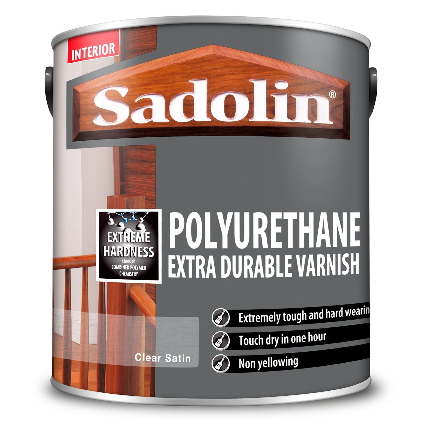 Sadolin Polyurethane Extra Durable Varnish Clear Satin 2.5L