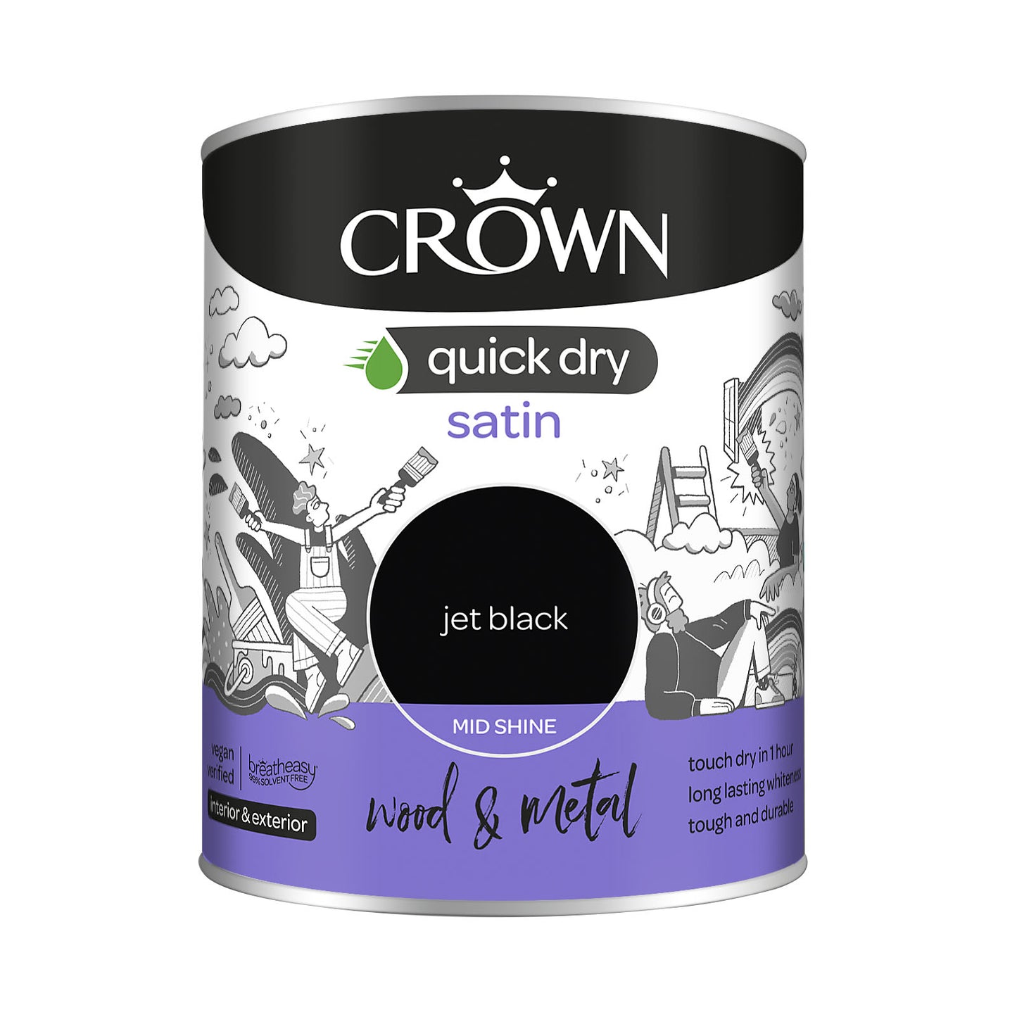 Crown Quick Dry Satin 750ml