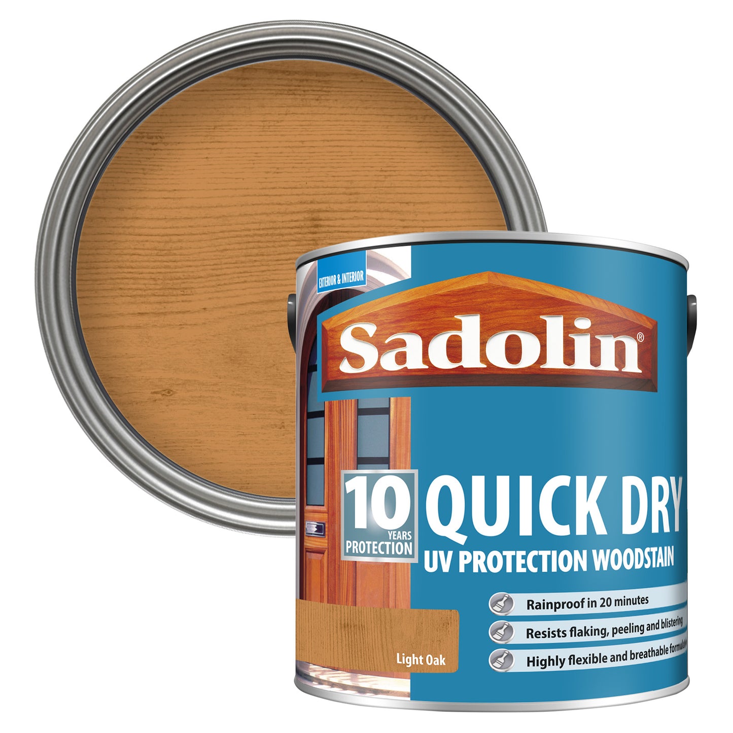 Sadolin 10 Year Quick Dry UV Protection Woodstain Light Oak