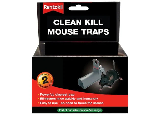 Rentokil Clean Kill Mouse Traps 2 Pack