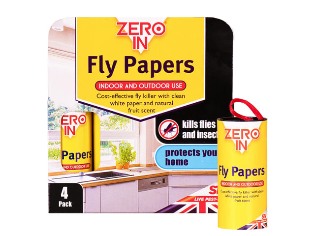 STV ZER015 Fly Papers 4 Pack