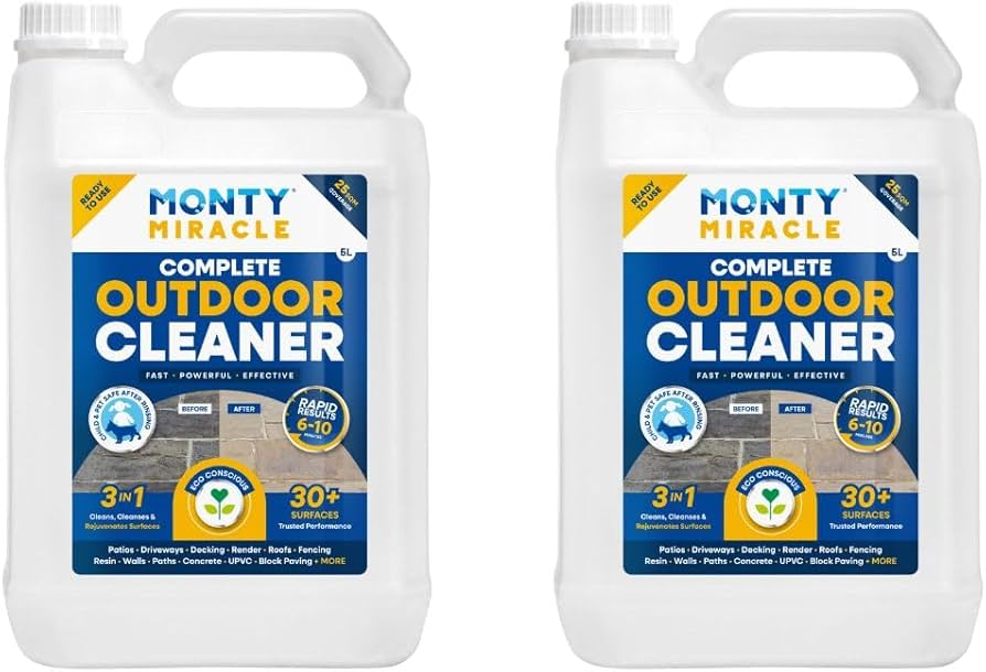 Monty Miracle Outdoor Cleaner Ready to Use 5L 2 Pack