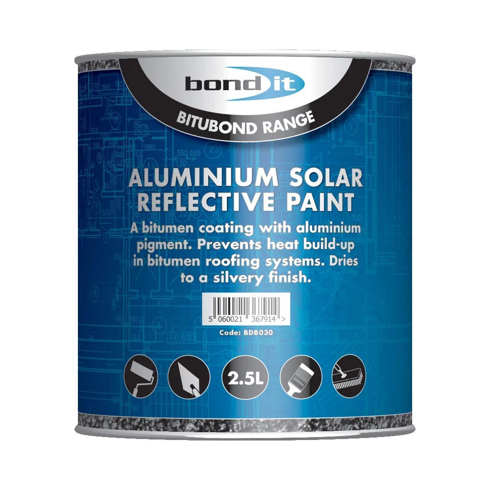 Bond It Aluminium Solar Silver Reflective Paint 2.5L