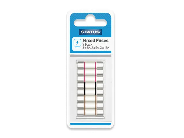 Status Mixed Household Fuses 8 Pack