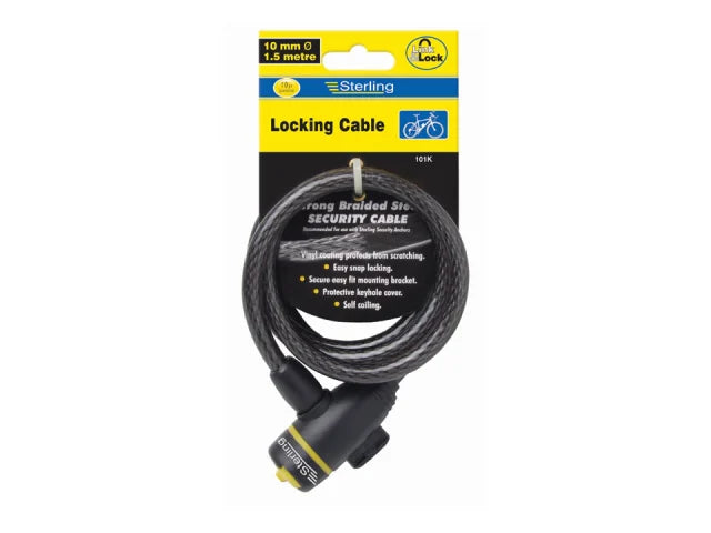 Sterling 101K Locking Bicycle Cable 1.5m