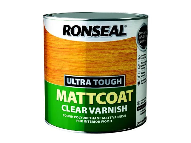 Ronseal Mattcoat Ultra Tough Clear Varnish 750ml