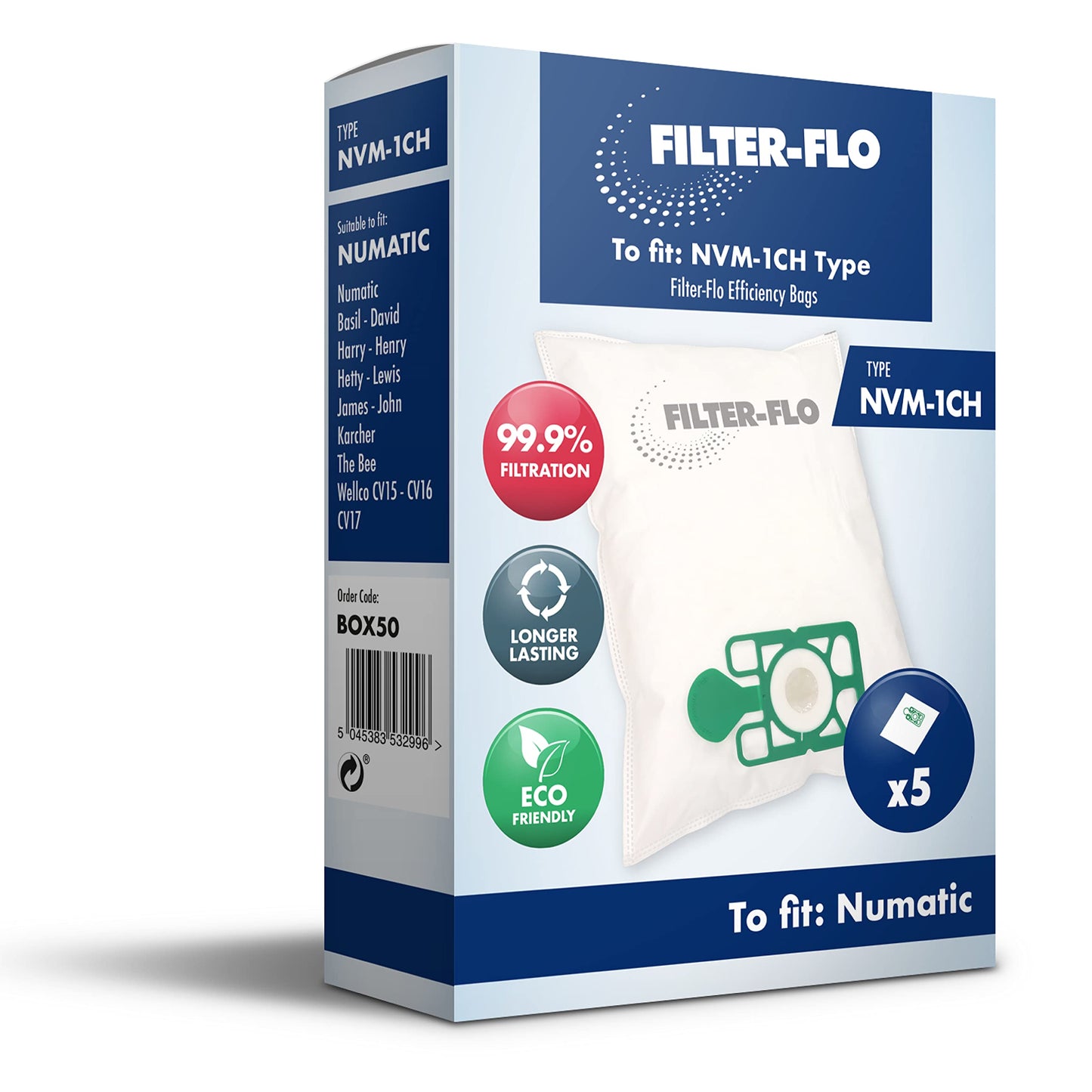 Filter Flo Henry Hoover Bags 10 Pack