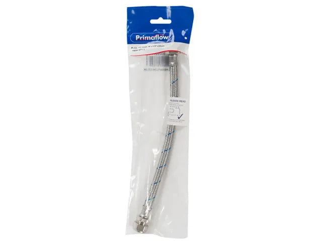 Primaflow Flexible Tap Connector Hose 15mm x 1/2" x 30cm
