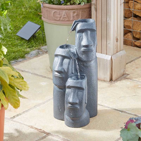 Smart Solar Easter Island Falls Water Feature