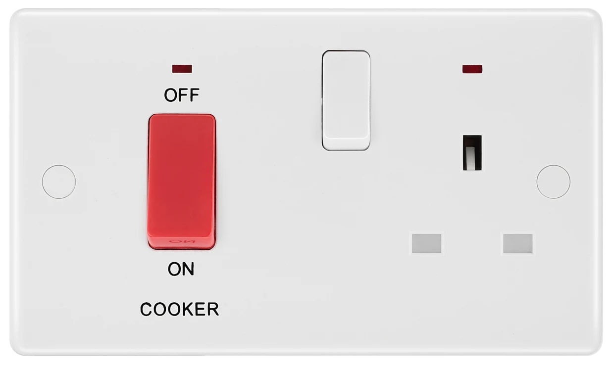 BG 45A Cooker Switch with 13A Socket
