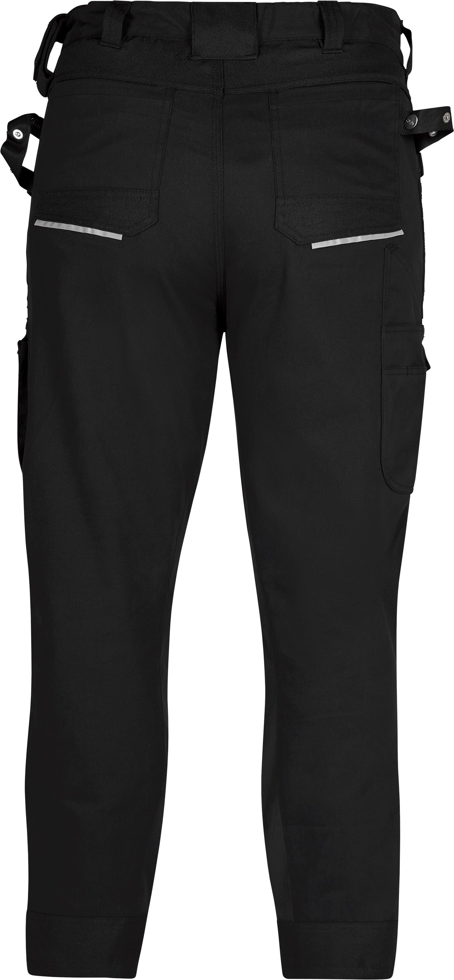 Axus Decor Flex Tex Tapered Mens Black Work Trousers 40" Waist Regular Leg
