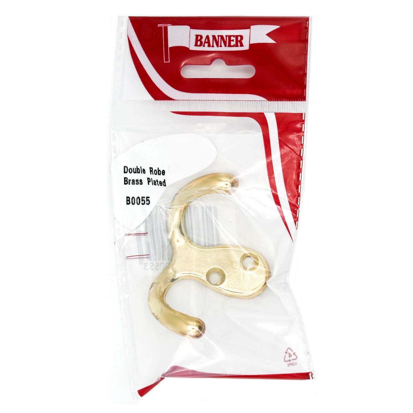 Banner Brass Double Robe Hook