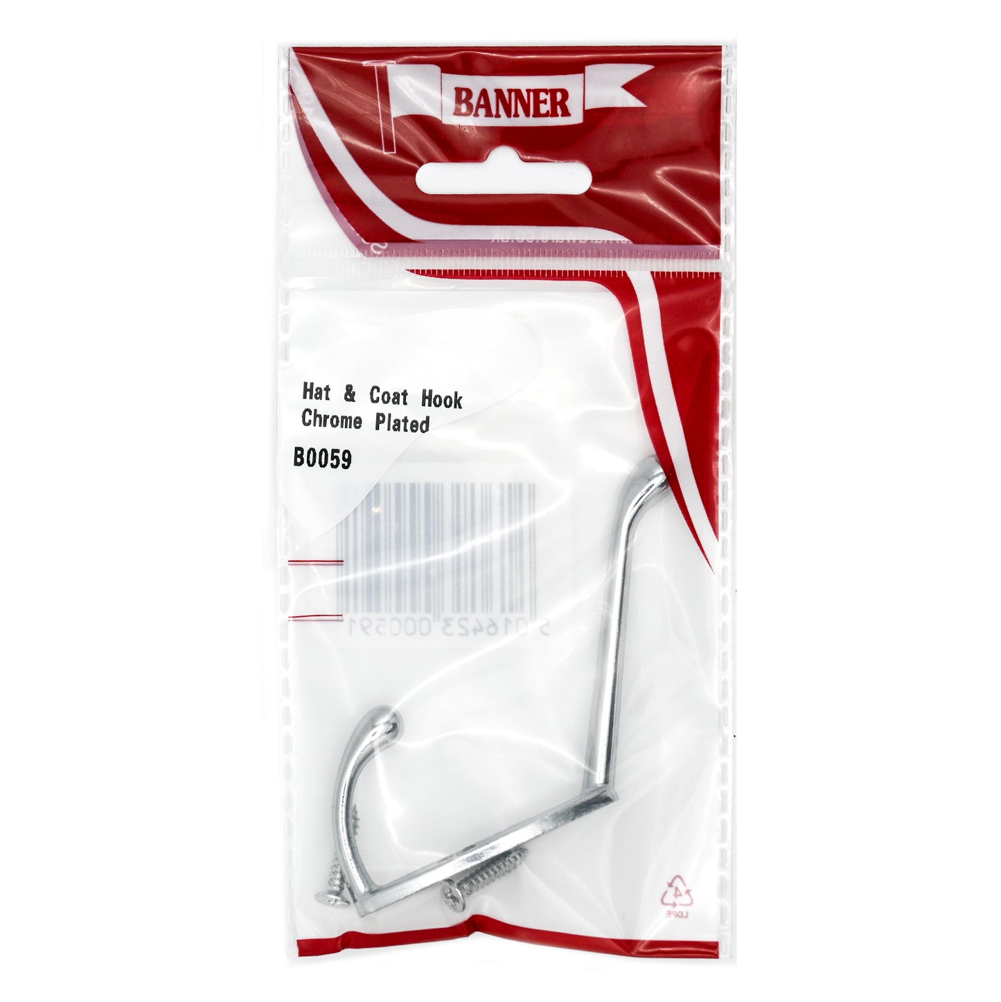 Banner Chrome Hat & Coat Hook
