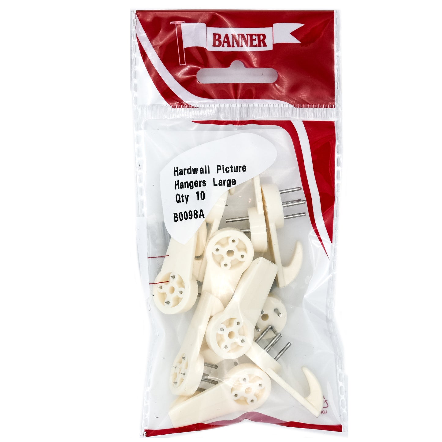 Banner Hardwall Large Picture Hooks 10 Pack