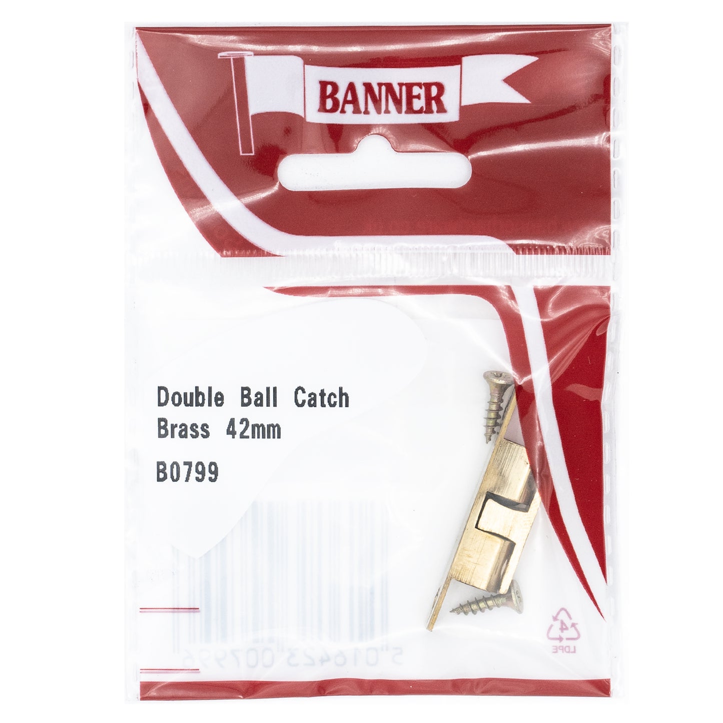 Banner Brass Double Ball Catch 42mm