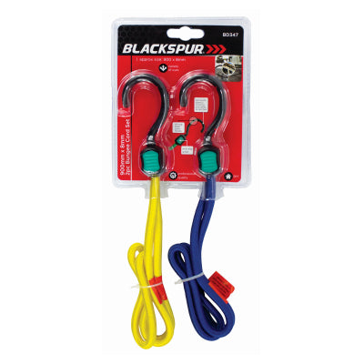 Blackspur BD347 Bungee Cords 8mm x 90cm 2 Pack