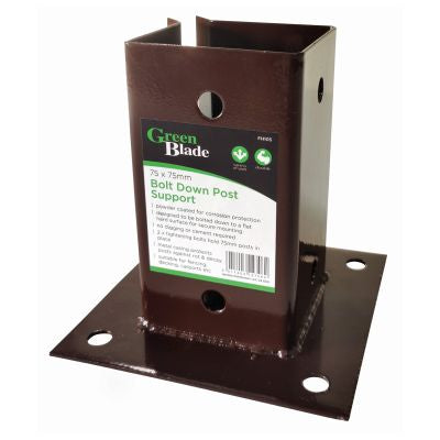 Green Blade 75 x 75mm Bolt Down Post Support