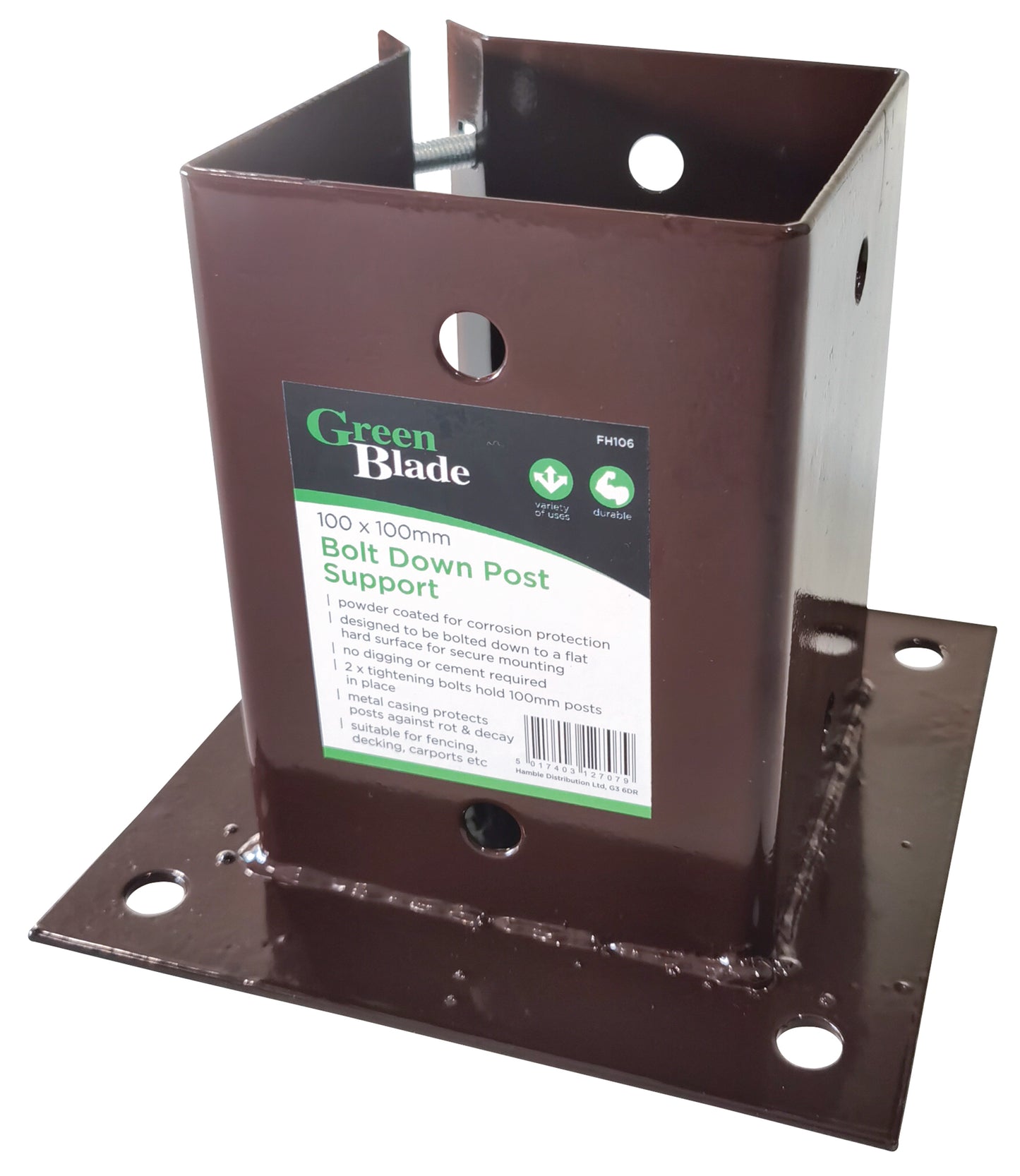 Green Blade FH106 Bolt Down Post Support 100mm x 100mm
