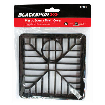 Blackspur GM104 Plastic Square Drain Cover 6" x 6"