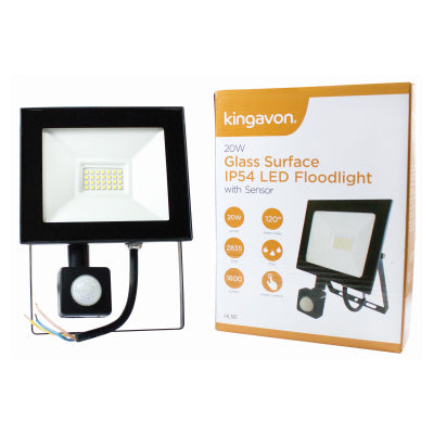 Kingavon 20W IP54 LED Floodlight with Sensor