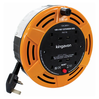 Kingavon 13 Amp 4 Way 10 Metre Extension Lead
