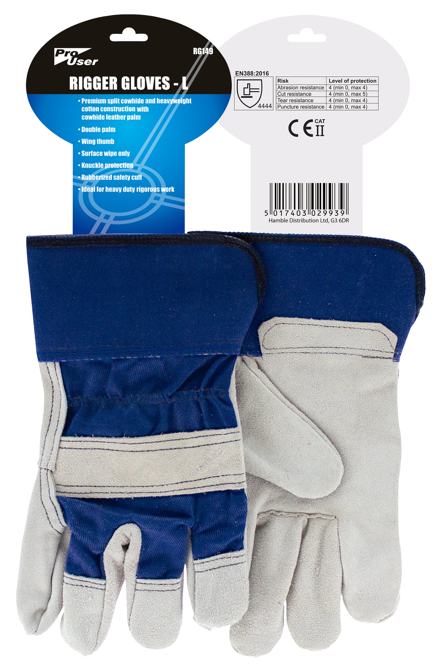 Pro User RG149 Rigger Gloves Large