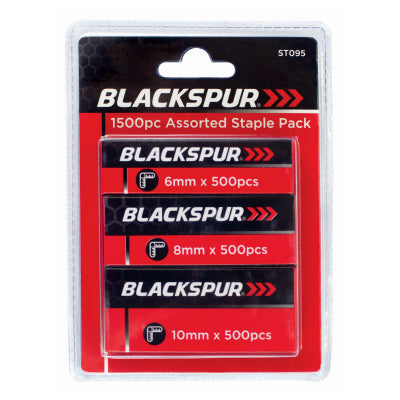 Blackspur ST095 Assorted Staples 1500 Pack