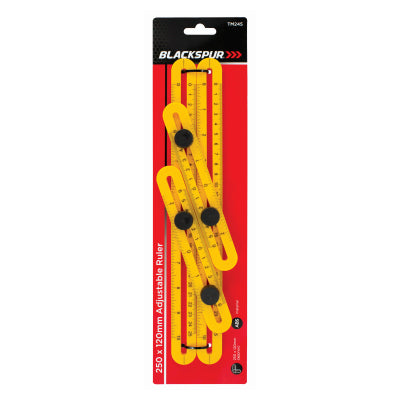 Blackspur 250 x 120mm Adjustable Ruler