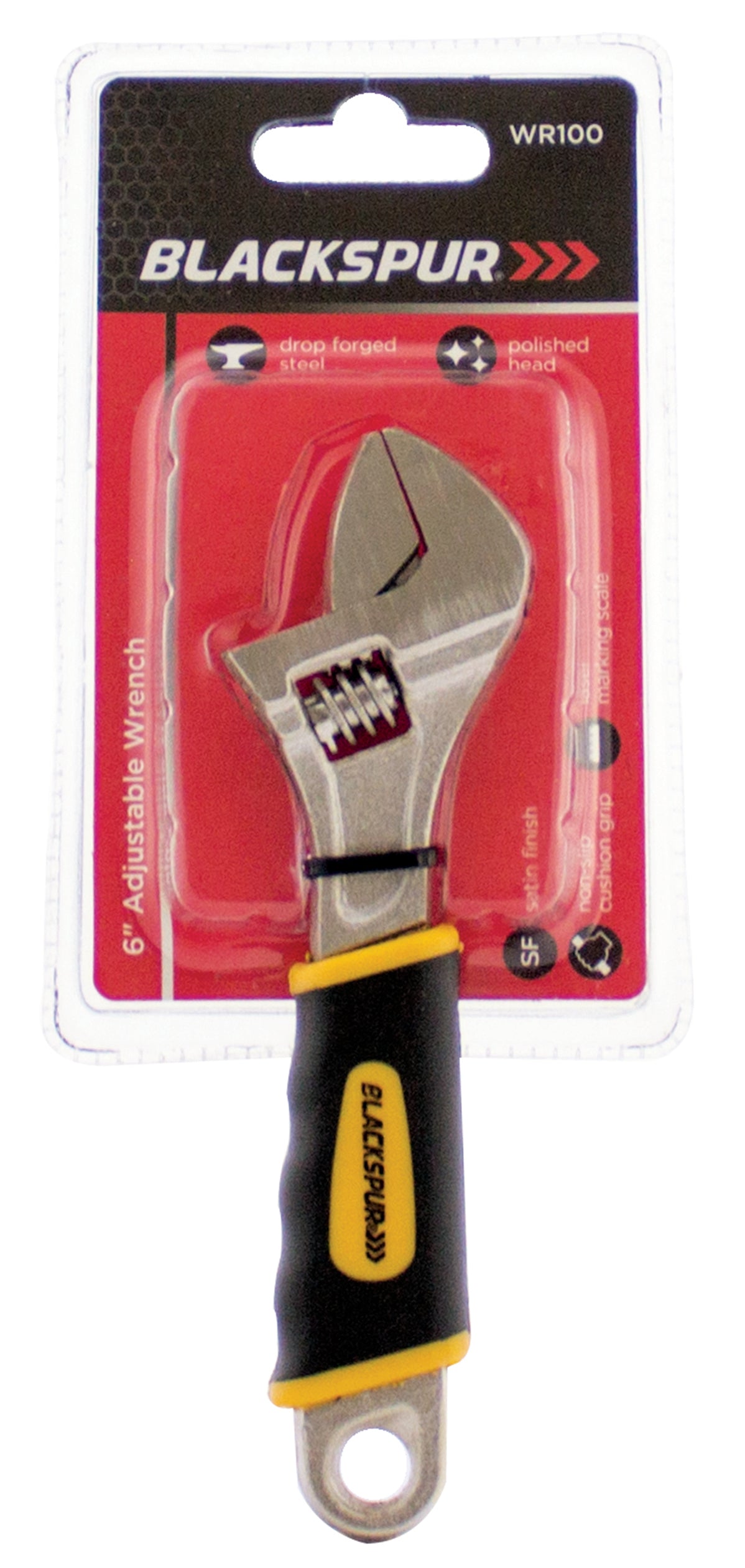 Blackspur WR100 6" Power Grip Adjustable Wrench