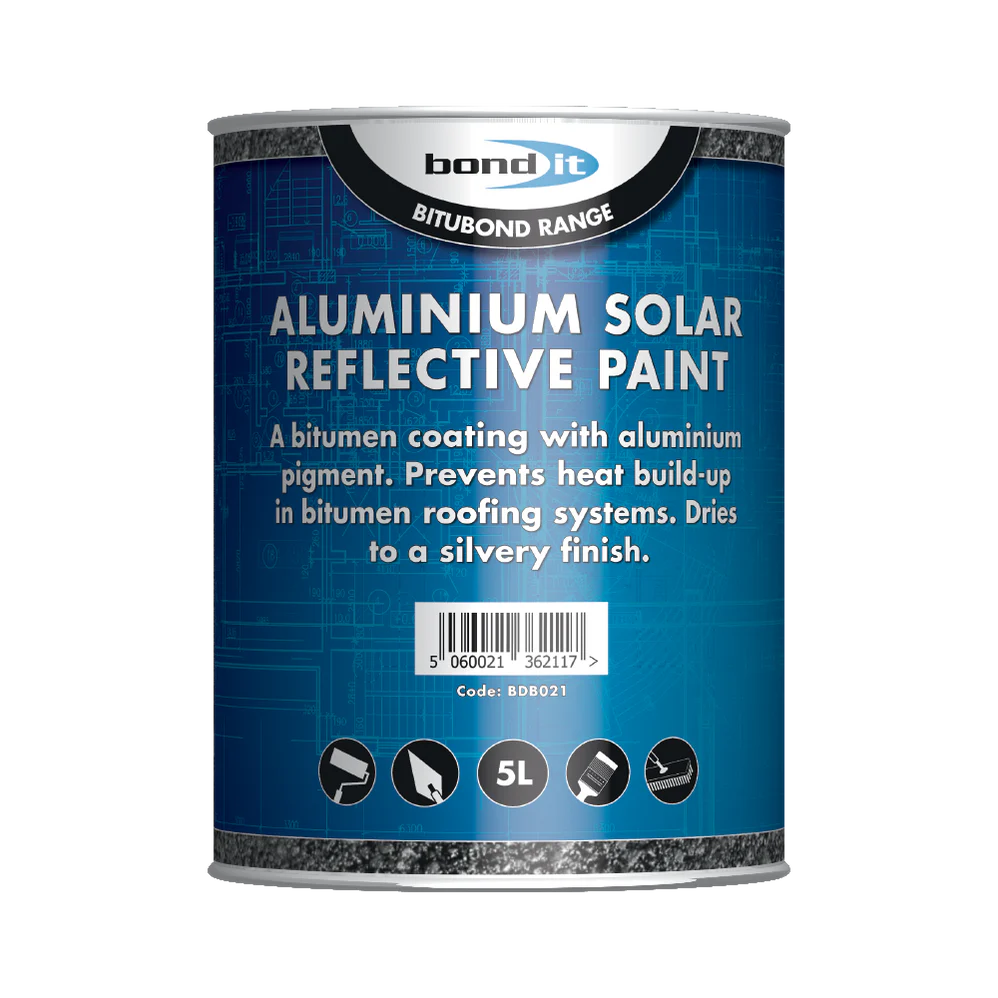Bond It Aluminium Solar Silver Reflective Paint 5L