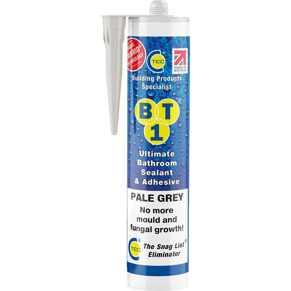 C Tec BT1 Tribrid Pale Grey Bathroom Sealant & Adhesive