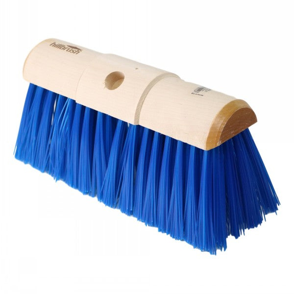 Hillbrush Trade Stiff Blue 330mm Blue Yard Brush Head Only